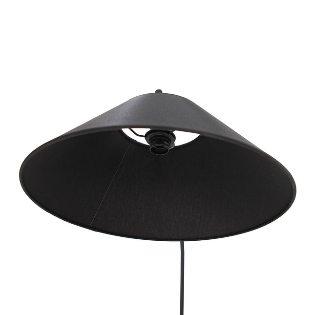 Remi Floor Lamp Black Brass Modern Over-Arched Floor Light.