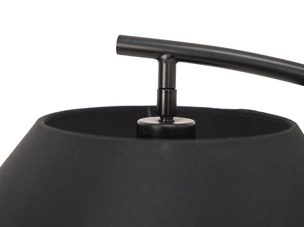 Remi Floor Lamp Black Brass Modern Over-Arched Floor Light.