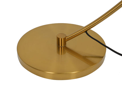 Remi Floor Lamp Black Brass Modern Over-Arched Floor Light