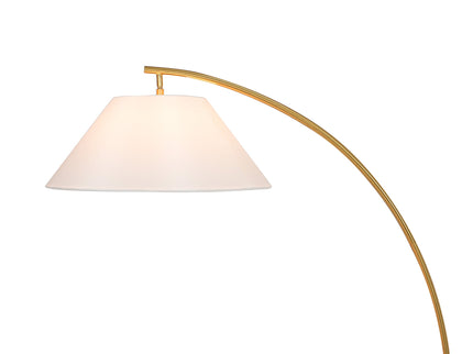 Remi Floor Lamp Black Brass Modern Over-Arched Floor Light