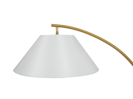 Remi Floor Lamp Black Brass Modern Over-Arched Floor Light.