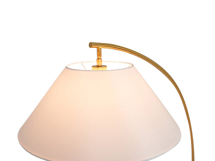 Remi Floor Lamp Black Brass Modern Over-Arched Floor Light