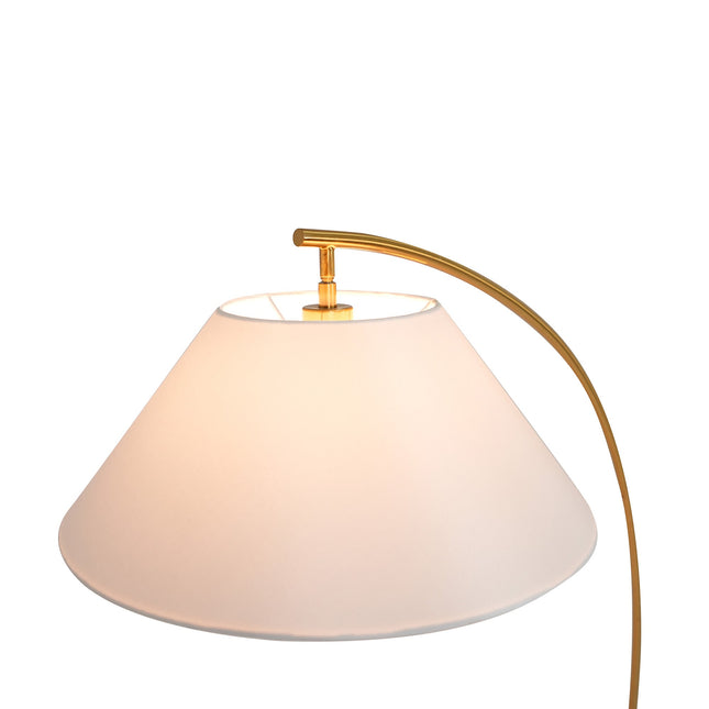 Remi Floor Lamp Black Brass Modern Over-Arched Floor Light