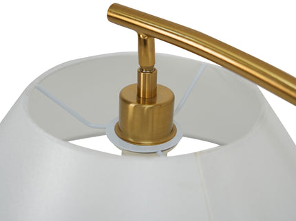 Remi Floor Lamp Black Brass Modern Over-Arched Floor Light