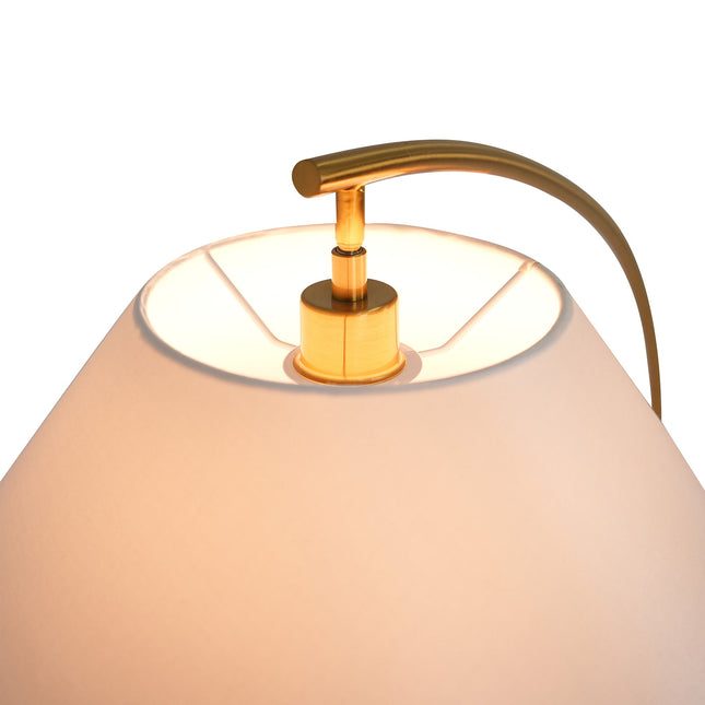 Remi Floor Lamp Black Brass Modern Over-Arched Floor Light