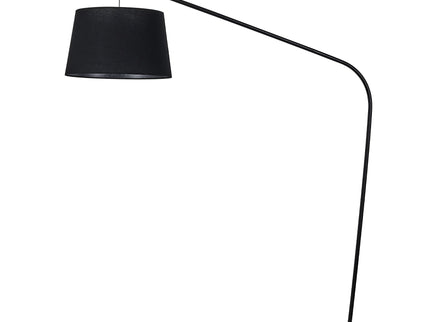 Layla Floor Lamp Black Modern Curved Design for Living Rooms.