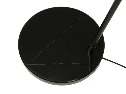 Layla Floor Lamp Black Modern Curved Design for Living Rooms.