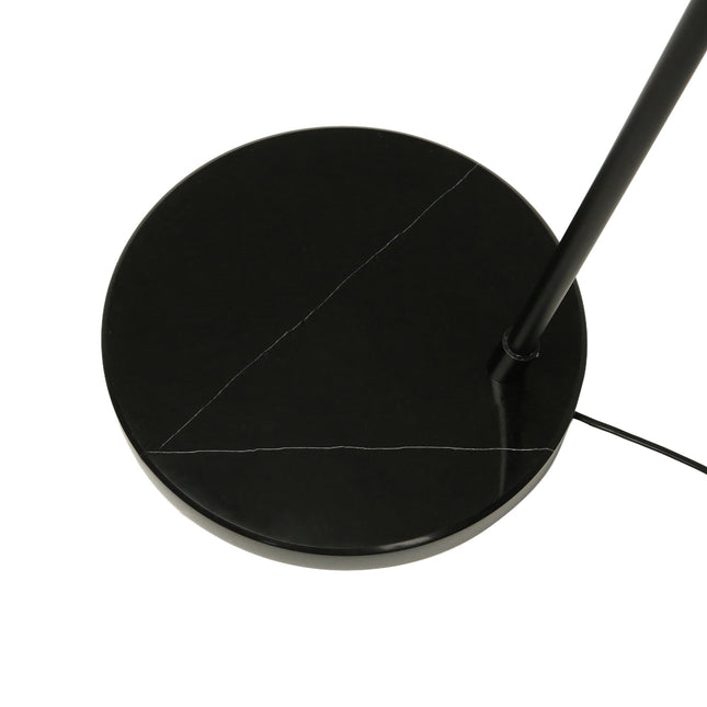 Layla Floor Lamp Black Modern Curved Design for Living Rooms.