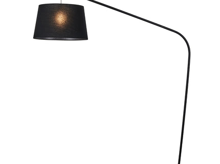 Layla Floor Lamp Black Modern Curved Design for Living Rooms.
