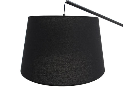 Layla Floor Lamp Black Modern Curved Design for Living Rooms.