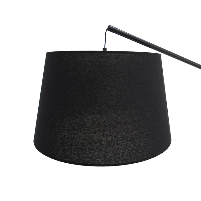 Layla Floor Lamp Black Modern Curved Design for Living Rooms.
