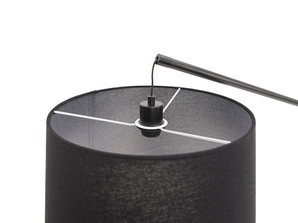 Layla Floor Lamp Black Modern Curved Design for Living Rooms.