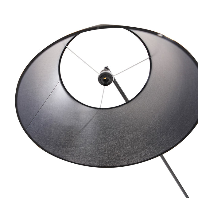 Layla Floor Lamp Black Modern Curved Design for Living Rooms.