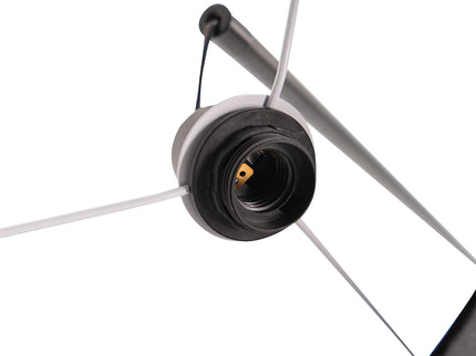Layla Floor Lamp Black Modern Curved Design for Living Rooms.