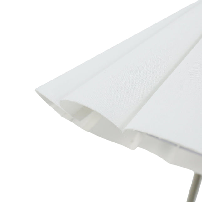 Eleanor Floor Lamp with Satin Nickel Finish and White Pleated Shade.