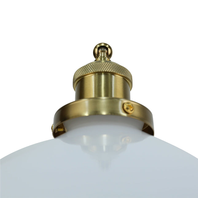 Gemma Glass Table Lamp White Green Vintage Modern Decor