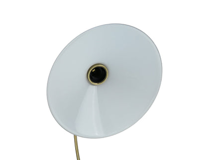 Gemma Glass Table Lamp White Green Vintage Modern Decor