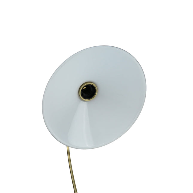Gemma Glass Table Lamp White Green Vintage Modern Decor