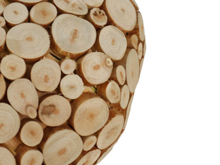 Hallie Table Lamp with Natural Wood Base and Linen Shade.