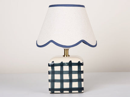 Romy Ceramic Table Lamp Set of 2 Green Blue Purple Stylish Decorative Lighting