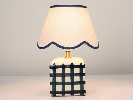 Romy Ceramic Table Lamp Set of 2 Green Blue Purple Stylish Decorative Lighting