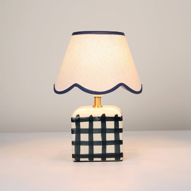 Romy Ceramic Table Lamp Set of 2 Green Blue Purple Stylish Decorative Lighting