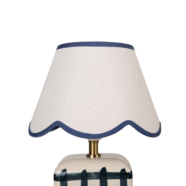 Romy Ceramic Table Lamp Set of 2 Green Blue Purple Stylish Decorative Lighting