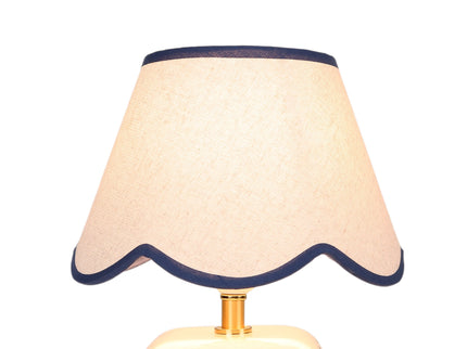Romy Ceramic Table Lamp Set of 2 Green Blue Purple Stylish Decorative Lighting