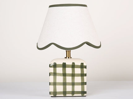 Romy Ceramic Table Lamp Set of 2 Green Blue Purple Stylish Decorative Lighting.