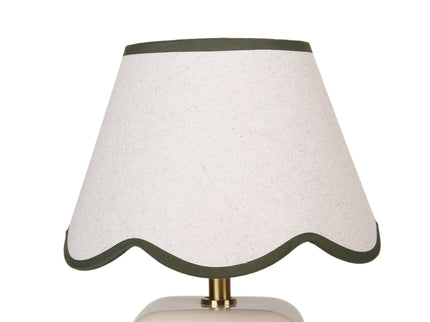 Romy Ceramic Table Lamp Set of 2 Green Blue Purple Stylish Decorative Lighting.