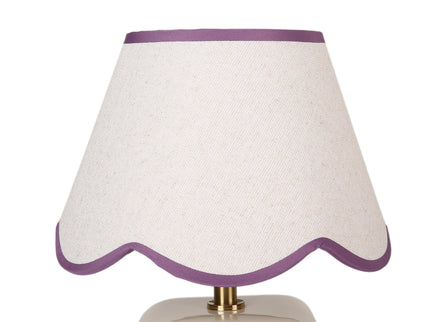 Romy Ceramic Table Lamp Set of 2 Green Blue Purple Stylish Decorative Lighting.