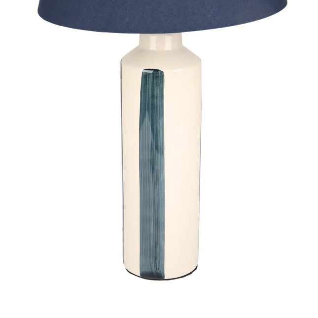Asha Ceramic Table Lamp Green Blue Stylish Geometric Design.