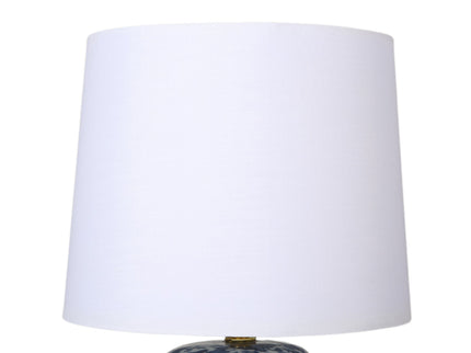 Keziah Ceramic Table Lamp with Floral Design for Living Room.
