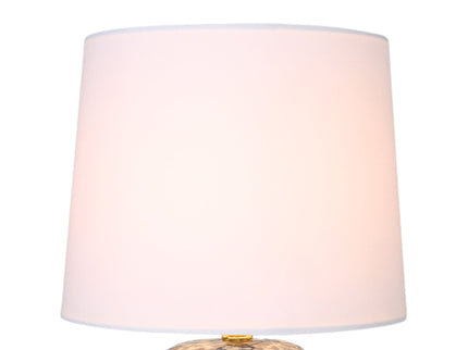 Keziah Ceramic Table Lamp with Floral Design for Living Room.