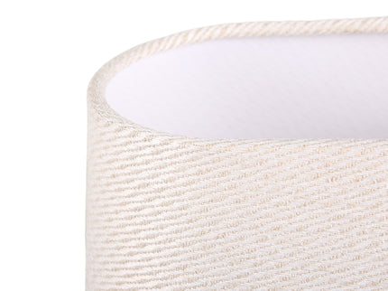 Arden Table Lamp with Brass Base and Fabric Shade for Modern Decor.