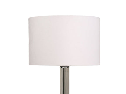 Cosima Table Lamp with Glass and Fabric Shade for Elegant Living Spaces.