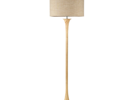 Soraya Floor Lamp Oak Walnut Modern Wooden Floor Lamp for Living Room.