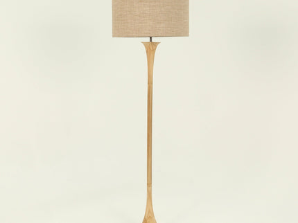 Soraya Floor Lamp Oak Walnut Modern Wooden Floor Lamp for Living Room.