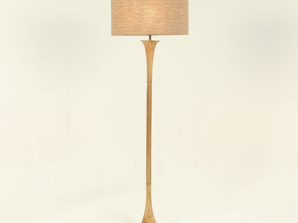 Soraya Floor Lamp Oak Walnut Modern Wooden Floor Lamp for Living Room.