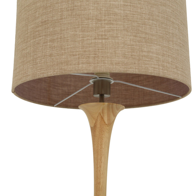 Soraya Floor Lamp Oak Walnut Modern Wooden Floor Lamp for Living Room.