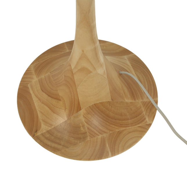 Soraya Floor Lamp Oak Walnut Modern Wooden Floor Lamp for Living Room.
