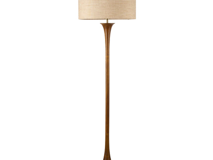 Soraya Floor Lamp Oak Walnut Modern Wooden Floor Lamp for Living Room.