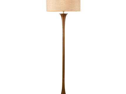 Soraya Floor Lamp Oak Walnut Modern Wooden Floor Lamp for Living Room.