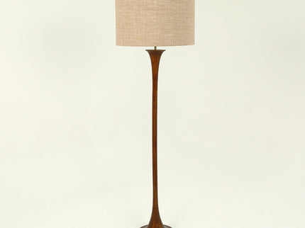 Soraya Floor Lamp Oak Walnut Modern Wooden Floor Lamp for Living Room.
