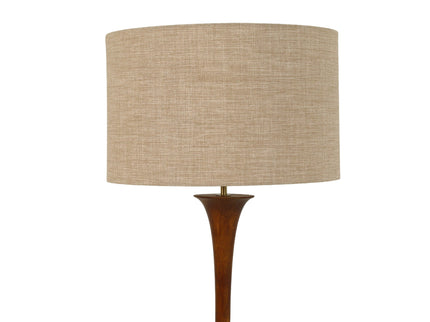Soraya Floor Lamp Oak Walnut Modern Wooden Floor Lamp for Living Room.