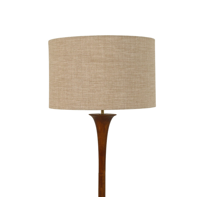 Soraya Floor Lamp Oak Walnut Modern Wooden Floor Lamp for Living Room.