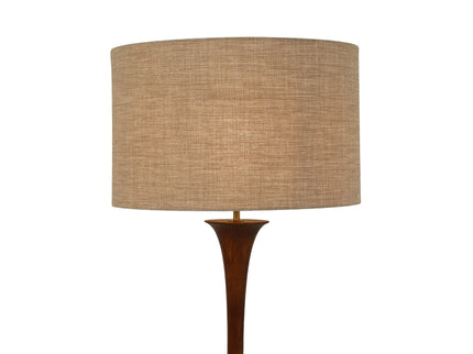 Soraya Floor Lamp Oak Walnut Modern Wooden Floor Lamp for Living Room.