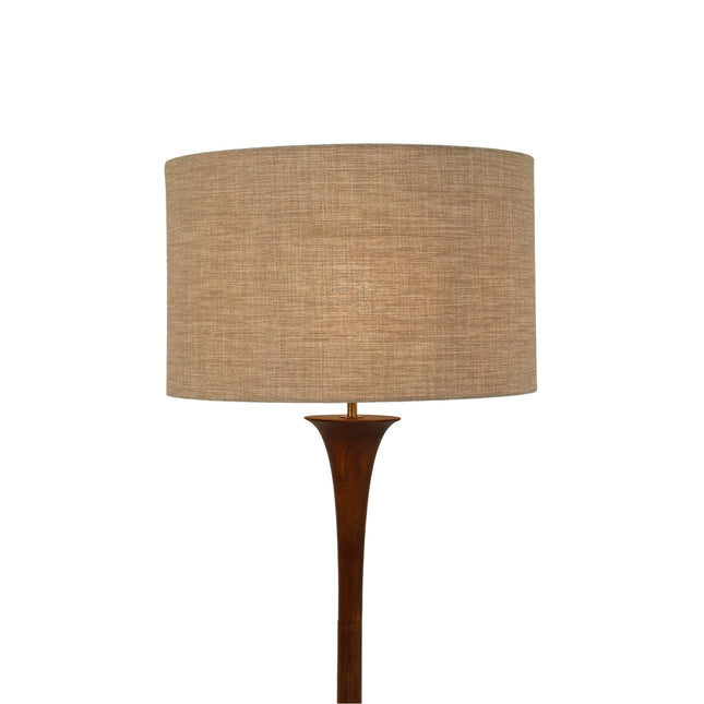 Soraya Floor Lamp Oak Walnut Modern Wooden Floor Lamp for Living Room.