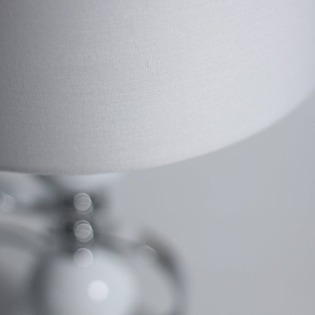 Rialto Table Lamp Navy White Modern Accent Light for Living Room.