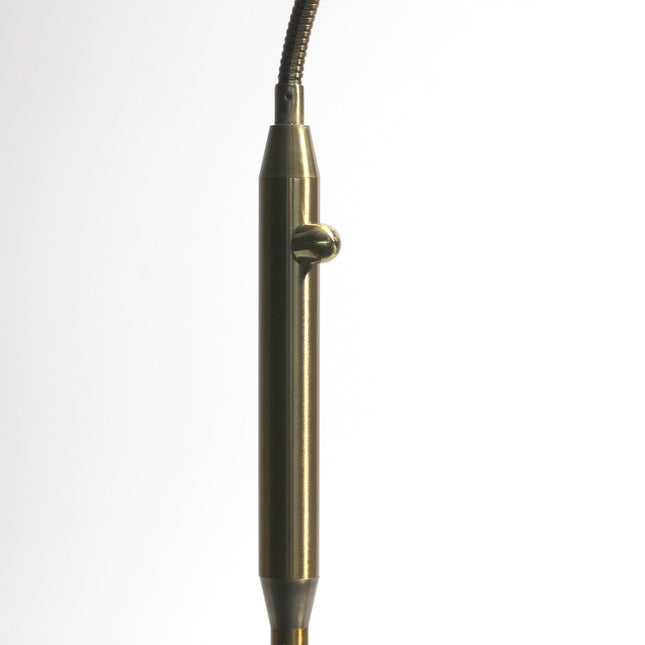 Jella LED Floor Lamp Satin Chrome Antique Brass Modern Lighting.